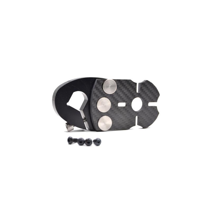 Electric skateboard motor mount "Aluminium Carbon PRO"
